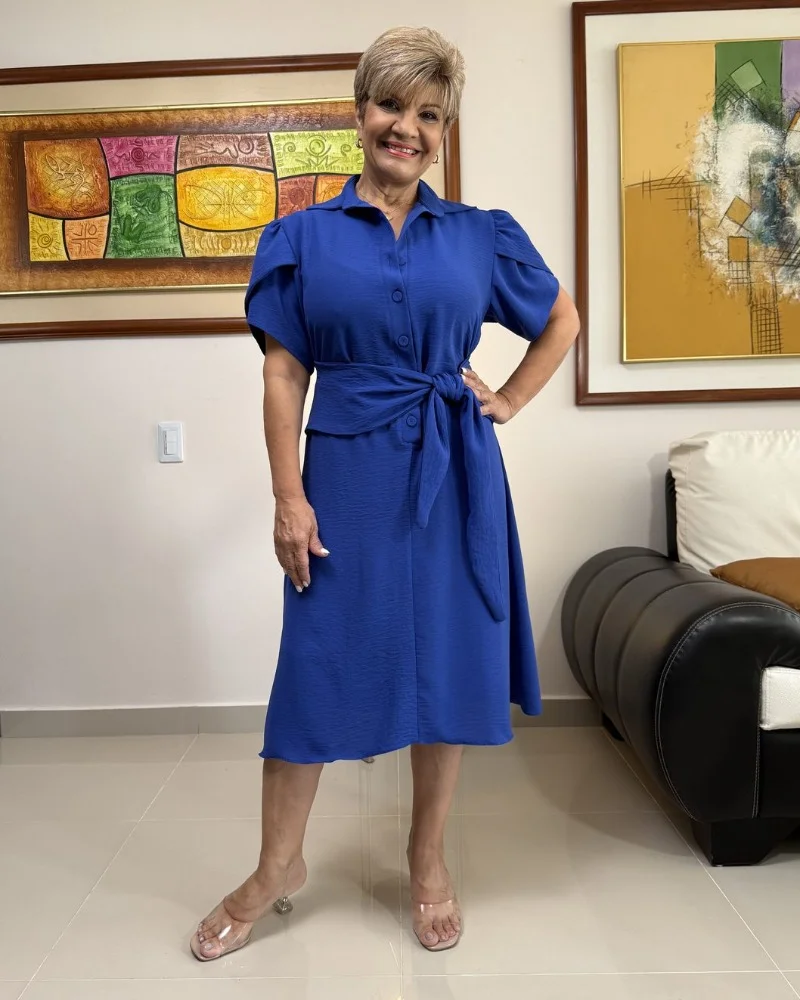 Vestido Alana Un Solo Tono