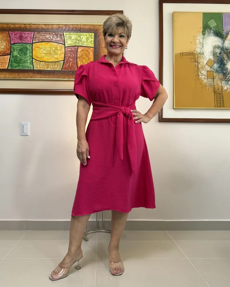 Vestido Alana Un Solo Tono