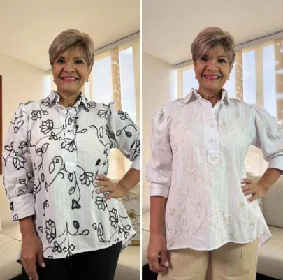 Blusa Judith Lino Bordado
