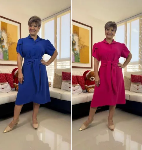 Vestido Alana Un Solo Tono